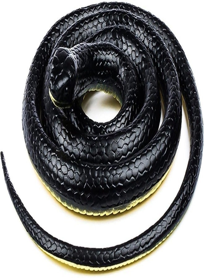 YOOKO® Realistic Rubber Snake Toy (Pack of 1) | Fake Prank Snake in Assorted Colours | Halloween Decoration Prop | Scary Gag Toy | Party Favors & Gift for Boys & Girls - Image 1