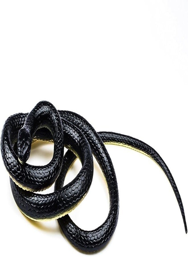 YOOKO® Realistic Rubber Snake Toy (Pack of 1) | Fake Prank Snake in Assorted Colours | Halloween Decoration Prop | Scary Gag Toy | Party Favors & Gift for Boys & Girls - Image 2