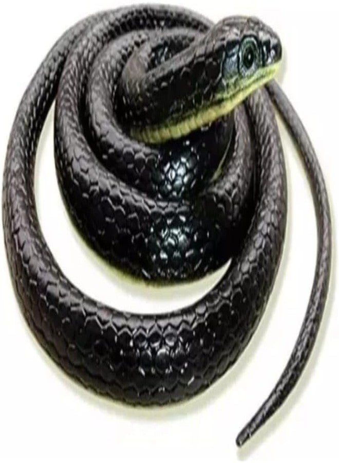 YOOKO® Realistic Rubber Snake Toy (Pack of 1) | Fake Prank Snake in Assorted Colours | Halloween Decoration Prop | Scary Gag Toy | Party Favors & Gift for Boys & Girls - Image 3