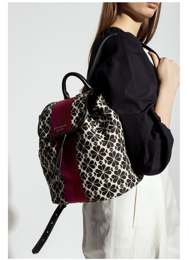 Kate Spade Kate Spade Spade Flower Jacquard Hearts Medium Flap Backpack - Image 4