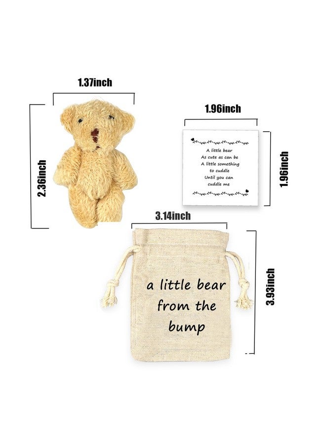 LUOKIFUR Pocket Bear ''Crash'' Gifts Pregnancy Announcements New Grandparents Gifts Baby Keepsake Gifts (Bump) - Image 2