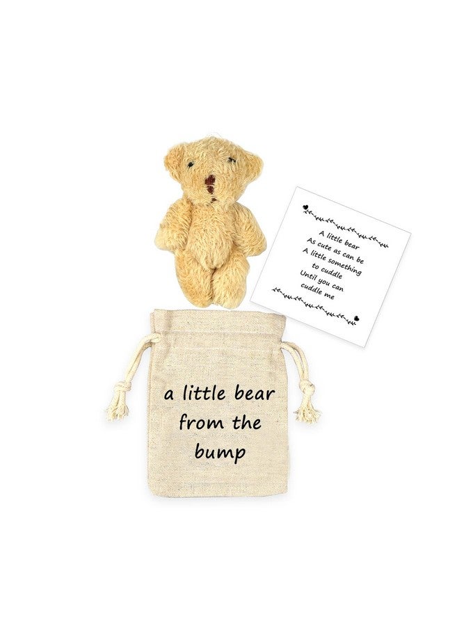 LUOKIFUR Pocket Bear ''Crash'' Gifts Pregnancy Announcements New Grandparents Gifts Baby Keepsake Gifts (Bump) - Image 1