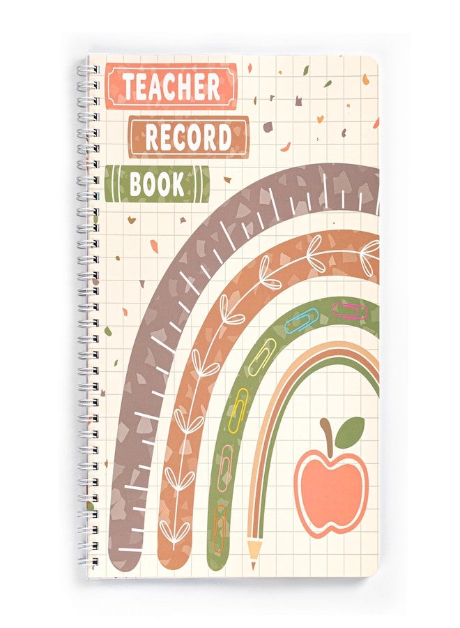 INKNOTE 120 Pages Teacher record book 11 x 8.27inch Teacher grade book Spiral bound Lesson planner Attendance book for School Classroom Office Supplies,Double Sided Printing - Image 1