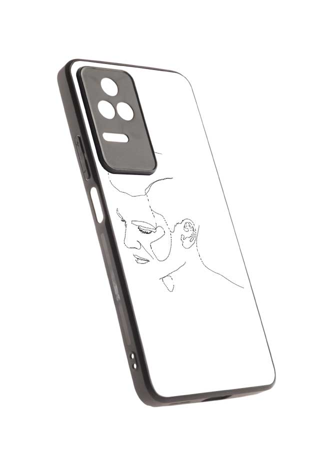 Okteq TPU Protection and Hybrid Rigid Clear Back Cover Case Male Face for Xiaomi Poco F4 / Xiaomi Redmi K40S - Image 2
