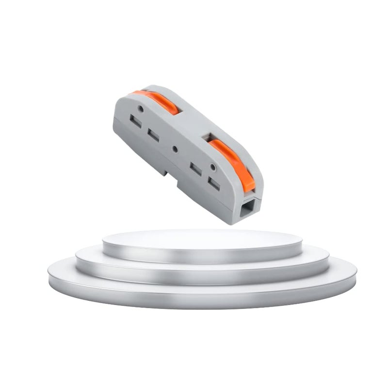 Nidy 5Pcs Compact Lever Wire Nut Connector 1 in 1 Out Splicing Wire Connector Universal Quick Wiring Cable Connection Pushin Conductor Terminal Block CE RoHS Certified 2812 AWG - Image 1