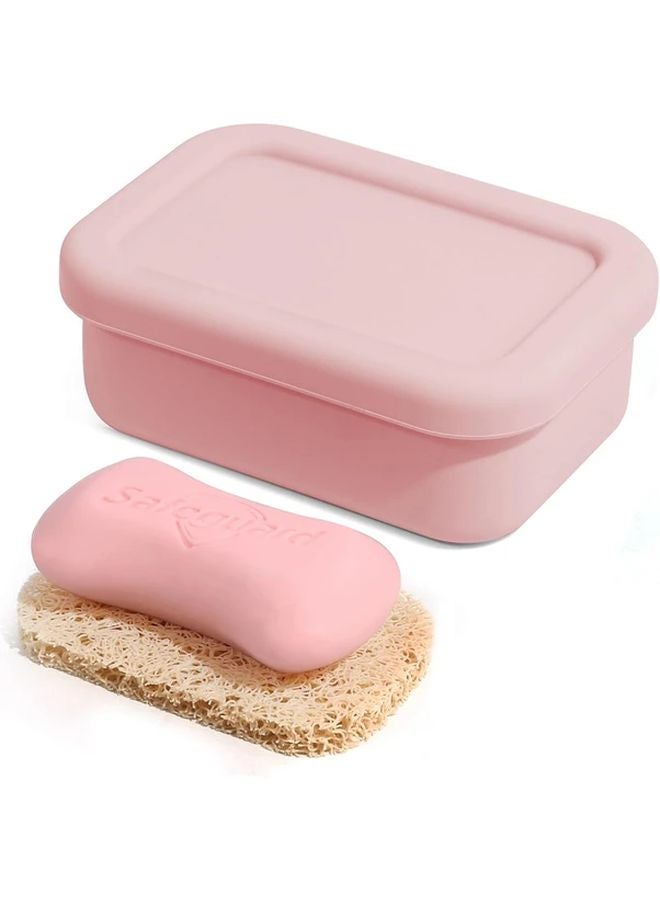 Mint Green Leakproof Travel Soap Case With Draining Layer Shatterproof Soap Holder - Image 2
