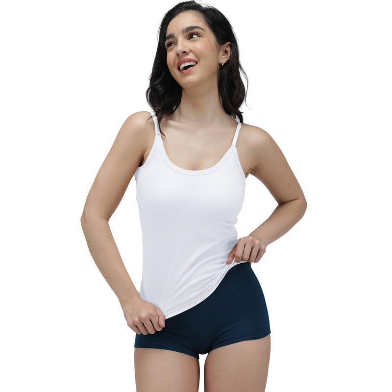 Amul Comfy Adjustable Slips (L.Col)| White | Pack of 3|Combo. - Image 2