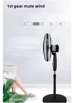 WINNINGSTAR 4 Speed 16 inches Pedestal Stand Fan Black  - Image 5