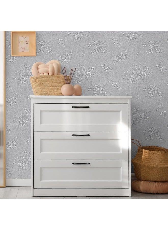 ورق حائط زهري منقوش ذاتي اللصق | مقاوم للماء وقابل للإزالة | تجميل المنزل - Image 5