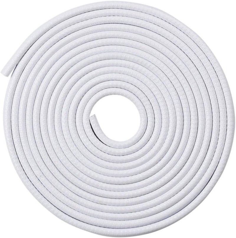 4m Meters Car Door Anti-Collision Seal Strip Soundproof Weatherproof Lining for Vehicle Door Protection Fit Easy Installation White Color - Image 1