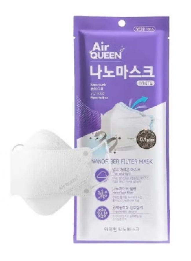 اير كوين كمامة أير كوين بتقنية النانو – أبيض (ثلاثة كمامات عرض) - Image 2