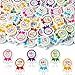 CJiangpo 60Pcs 100th Day of School Mini Erasers for Kids Bulk Cute Cartoon Medal Pencil Rubber Eraser Novelty 3D Desk Puzzle 100th Day Party Favors Filler School Classroom Prizes Gifts - Image 2