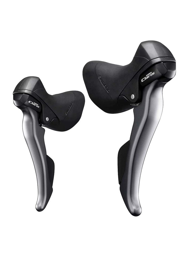 Shimano Claris ST-R2000 Dual Control Shift Brake Levers Right & Left 2×8 Speed Road Bike - Image 1