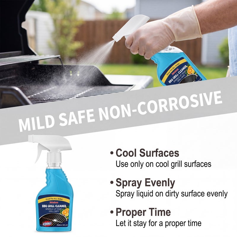 Jakehoe Bbq Grill Cleaner Dissolves And Cleans Oil Stains On The Grill Surface, Daily Cleaning Agent - Image 5