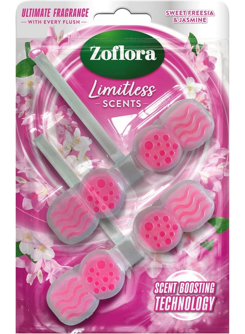 Zoflora Sweet Freesia & Jasmine Limitless Scents Rim Block 2s - Image 1