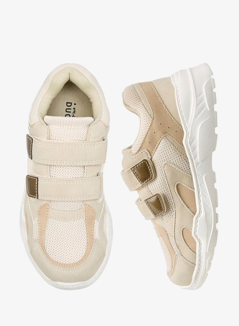 Mister Duchini Panelled Sneakers with Hook and Loop Closure - Image 3