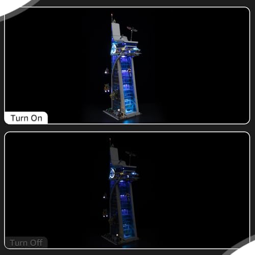 Nitemode LED Light Kit Compatible with Lego Avengers Tower Building Models Set 76269 Upgraded Brightness Adjustable Lighting AccessoriesNo Model - Image 5