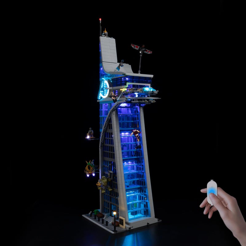 Nitemode LED Light Kit Compatible with Lego Avengers Tower Building Models Set 76269 Upgraded Brightness Adjustable Lighting AccessoriesNo Model - Image 3