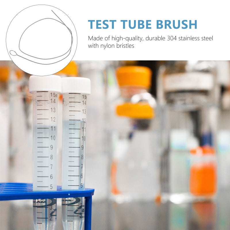 1 Pc Test Tube Brush Cleaning Nylon Brush Handle Bottle Cleaner Brush - Image 5