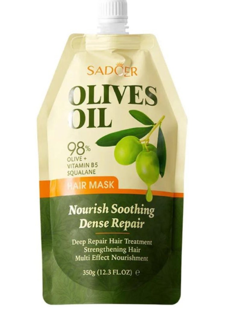 SADOER Olives Oil Hair Mask Nourish Soothing Dense Repair 350 gm - Image 1