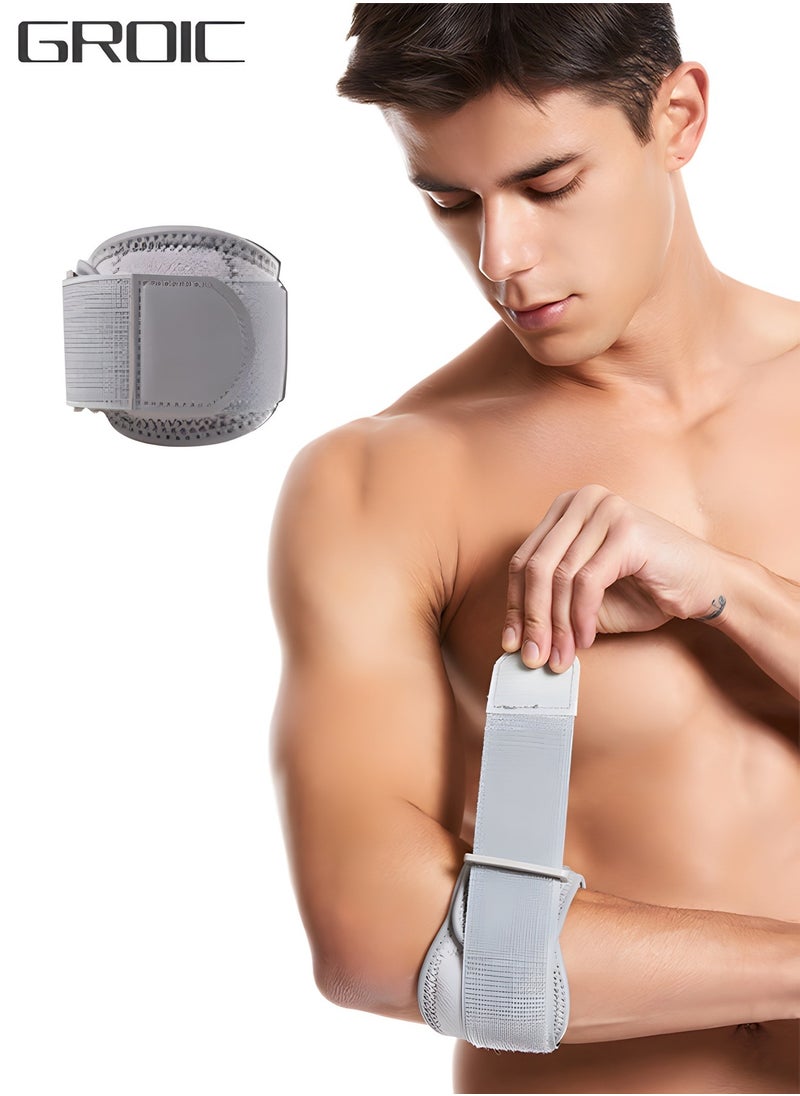 GROIC - Tennis Elbow Braces for Tendonitis and Tennis Elbow,Golfers Elbow Forearm Brace Straps and Compression Pad,Wraps Tennis Elbow Support Band Relief,Counterforce Brace for Forearm Support - Image 1