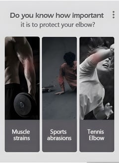 GROIC Tennis Elbow Braces for Tendonitis and Tennis Elbow,Golfers Elbow Forearm Brace Straps and Compression Pad,Wraps Tennis Elbow Support Band Relief,Counterforce Brace for Forearm Support  - Image 3