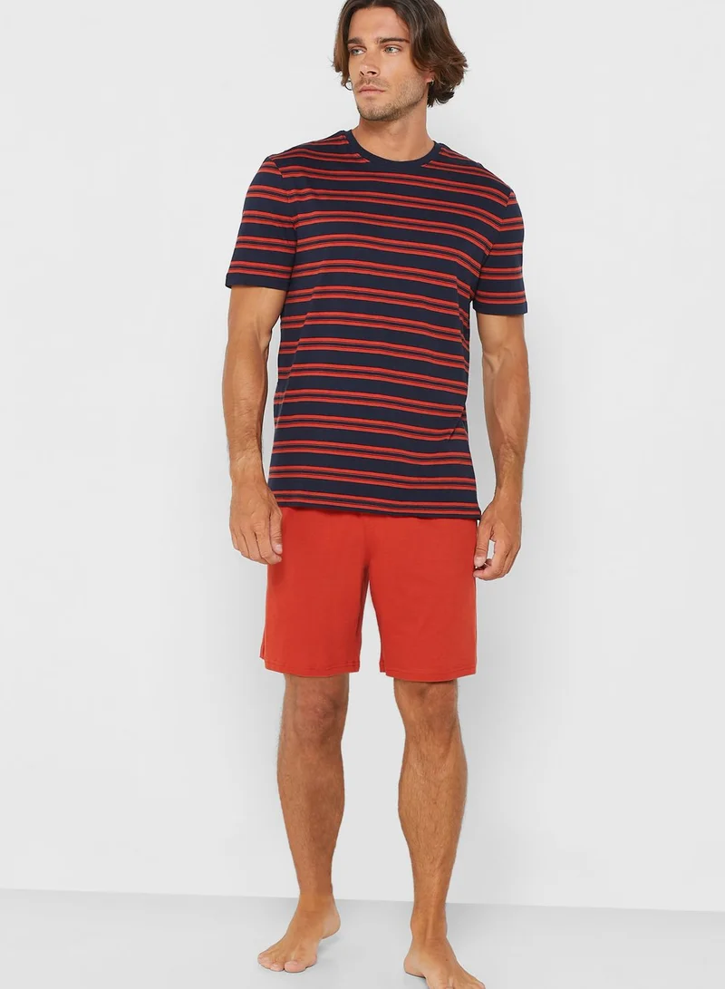 Marks & Spencer Striped Pyjama Set