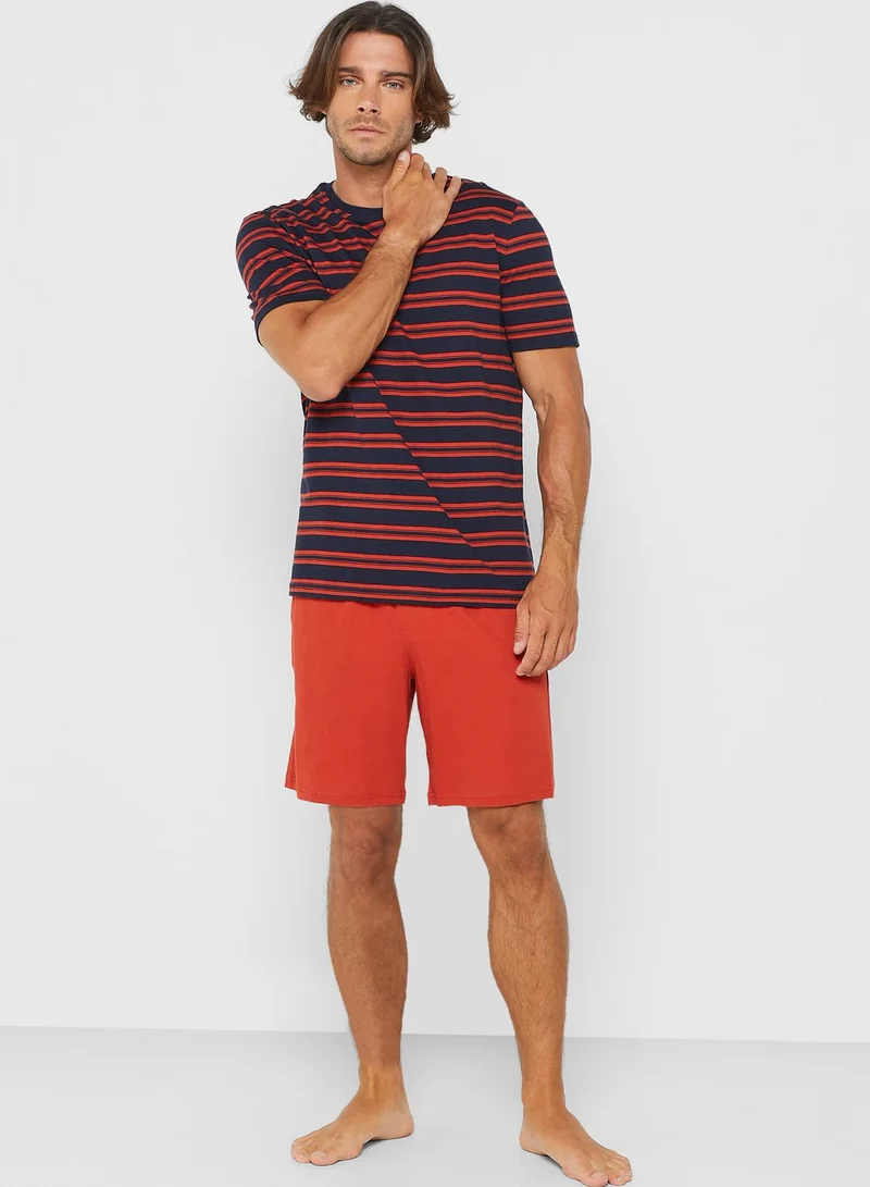 Marks & Spencer Striped Pyjama Set