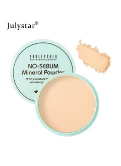 Julystar Long-lasting Oil Control Pressed Powder - Waterproof Matte Finish Flawless Setting Powder Madeup - Cruelty Free Lightweight Minimizes Pores - Fine Lines Face Cosmetic with Natural Look for All Skin  - Image 1