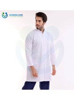ACNORIA CARE Men's Short Medical Lab Coat For Doctors Nurses And Hospital Workers Comfortable And Elegant - From Acnoria Care - Size L  - Image 1