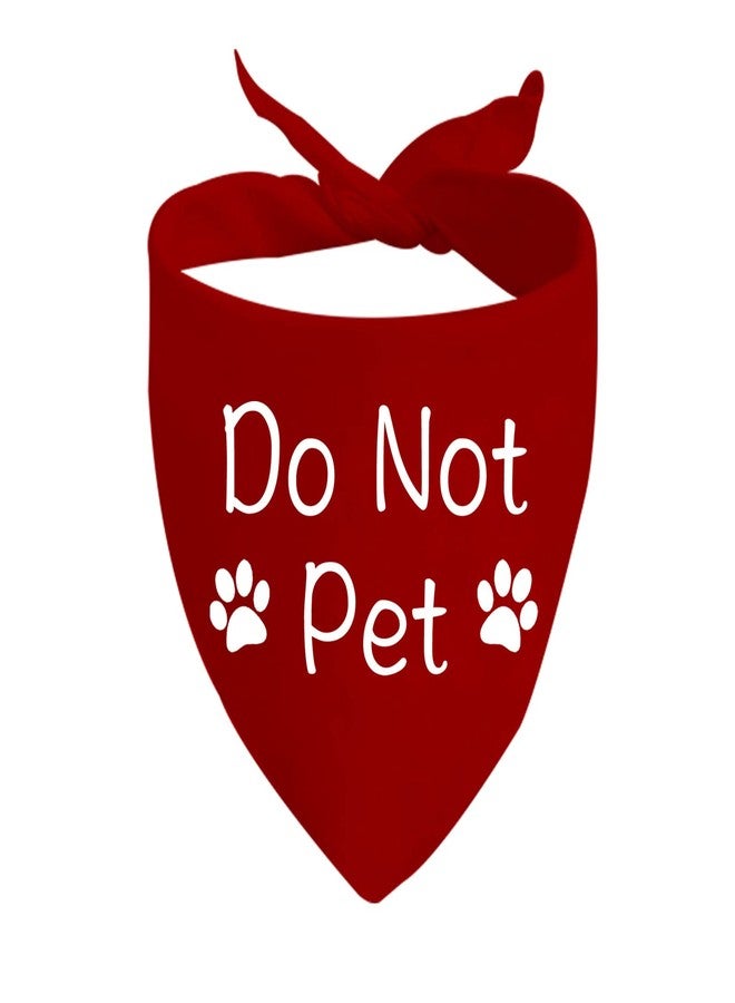JXGZSO 1 Piece Do Not Pet Bandana Reactive Dog Bandana Training Puppy Anxious Dog (Do Not Pet D) - Image 1