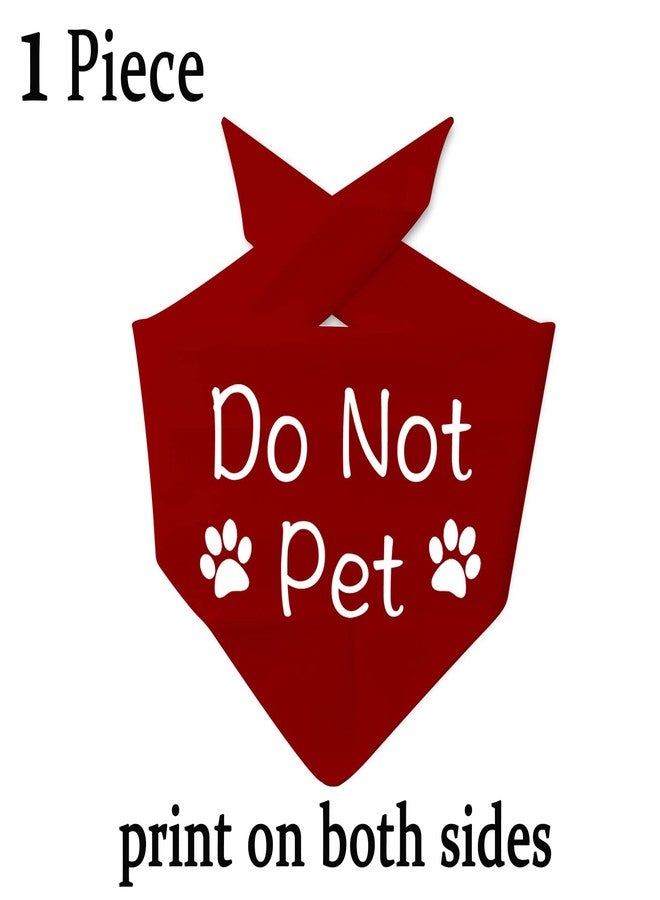 JXGZSO 1 Piece Do Not Pet Bandana Reactive Dog Bandana Training Puppy Anxious Dog (Do Not Pet D) - Image 2