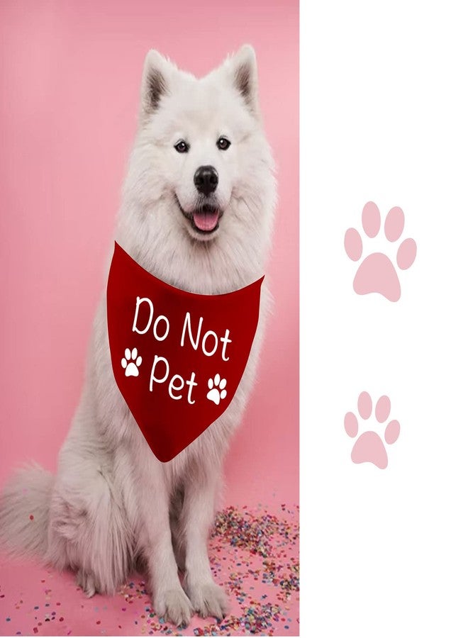 JXGZSO 1 Piece Do Not Pet Bandana Reactive Dog Bandana Training Puppy Anxious Dog (Do Not Pet D) - Image 5