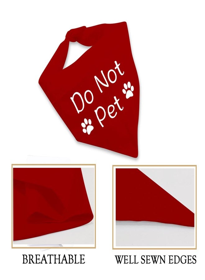 JXGZSO 1 Piece Do Not Pet Bandana Reactive Dog Bandana Training Puppy Anxious Dog (Do Not Pet D) - Image 4