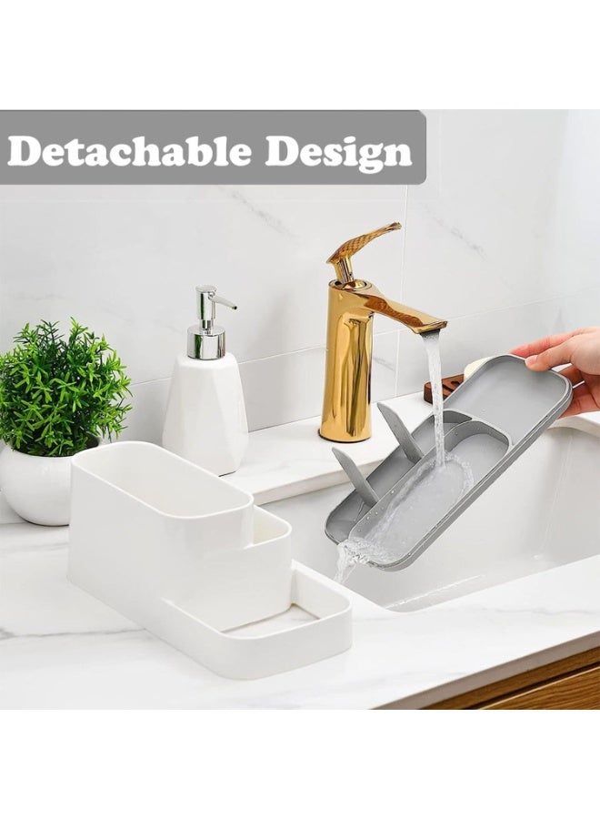 5 Slots Toothbrush and Toothpaste Holder for Bathroom Plastic Storage Organizer for Electric Toothbrush Facial Cleanser Comb Razor - Image 3