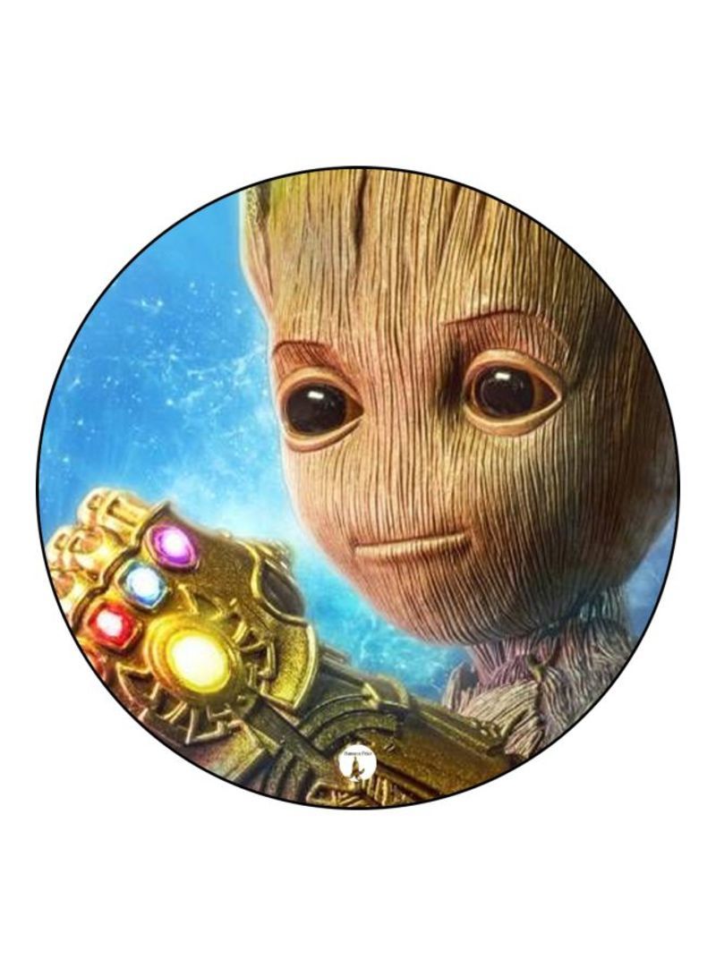 RKN Groot Printed Mouse Pad  Blue/Yellow/Brown