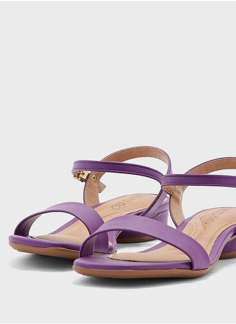 Beira Rio Thea Ankle Strap Low Heel Sandals  - Image 4