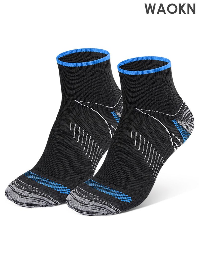 WAOKN 6 pairs of socks, short socks, stylish and casual design, versatile, comfortable and breathable, not stuffy, not easy to smell, quick drying and sweat absorption, suitable for commuting to work, exercise, gym and other occasions. - Image 1