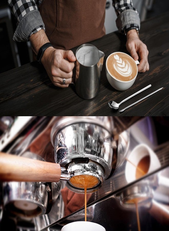 Ferrochef 13 Pcs Espresso Accessories Set 51mm Tamper WDT Espresso Distribution TOOL Kit Frothing Pitcher, Mat, Latte Art Pen, Sandalwood Tamping Station, Barista Towel, Brush and Decorative Stencils - Image 5