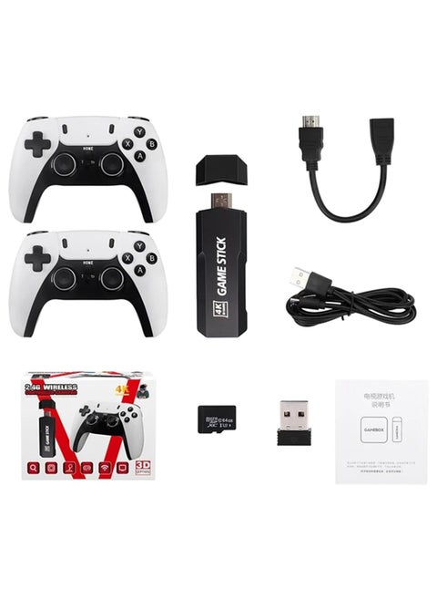 58000 Wireless Retro Home Video Game Console 2.4G 4K TV Retro Game Console with Two Wireless Controllers Plug Play Video Game Stick Support Archive Output for