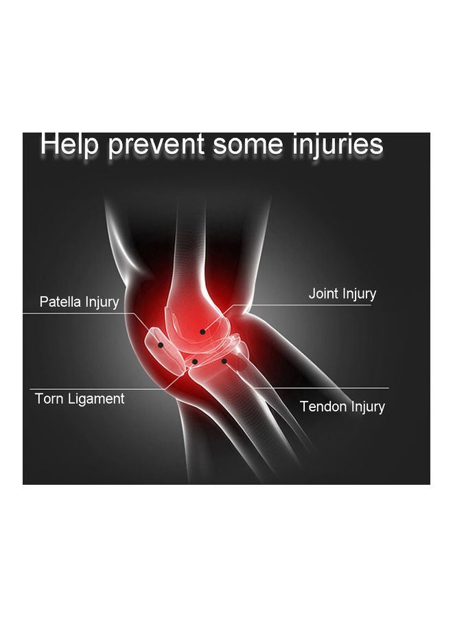 إسكدنيا زوج من دعامات الركبة، واقي للركبة، واقي ضاغط، غير قابل للانزلاق للرجال والنساء، صالح لكرة القدم والمشي وللمسافات الطويلة وكرة السلة مقاس كبير 22*4*20سم - Image 3