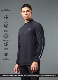 Technosport SOLID 4-WAY STRETCH T NECK FS by Styli  - Image 3
