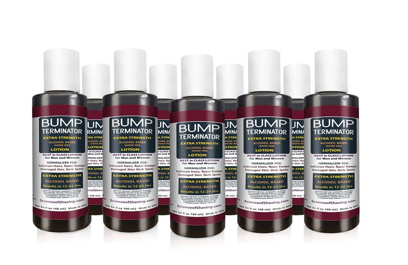 Breej BUMP Terminator EXTRA STRENGTH, Fast Acting, Alcohol BASED, Water Free Anti Razor Bumps, Ingrown Hair, Skin Treatment for Face, Neck, Bikini Area & Legs, Unisex Lotion, 5.4 fl oz - Image 2