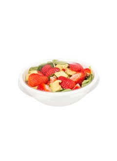 Restaurantware Restaurantware-LIDS ONLY: 18 Ounce Plastic Salad Bowl Lids, 200 Recyclable Lids For 18 Ounce Salad Bowls - Round, Disposable, Clear Plastic To Go Bowl Lids, Bowls Sold Separately  - Image 2