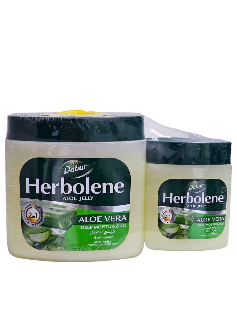 دابر جيلي الصبار فازلين هيربولين من عبوتين 425مل +115مل