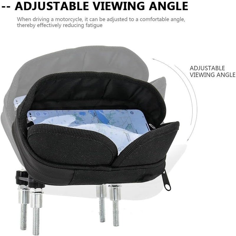 QASULER Motorcycle Phone Holder Bracket - Image 3