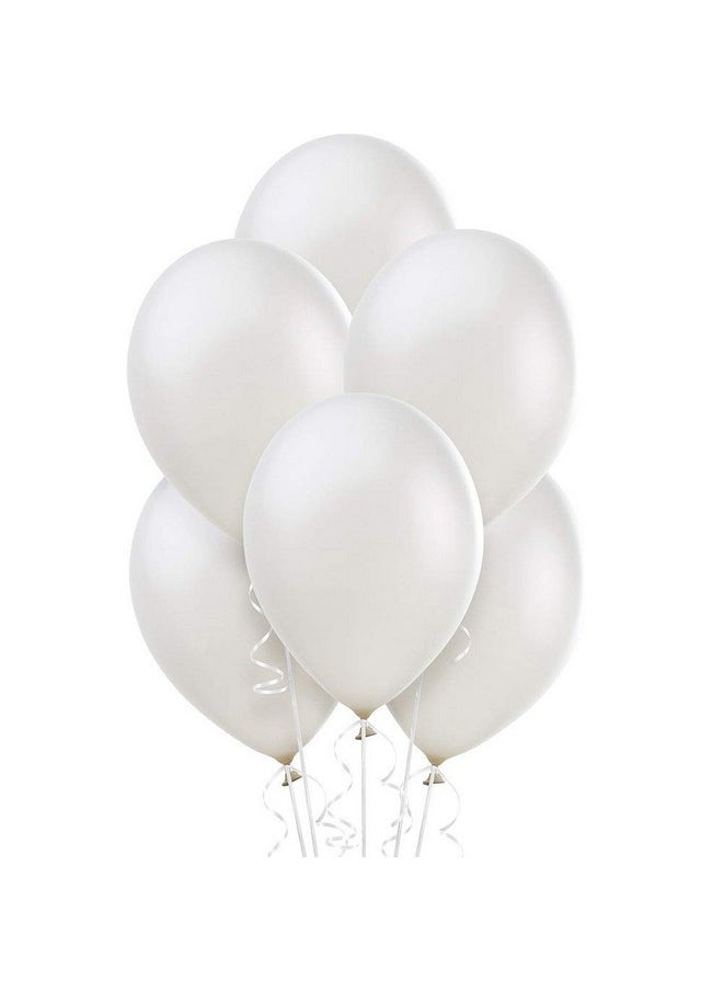 Balloonistics - Balloonistics Metallic HD Shiny Toy Balloons - Black and White Balloons for Decoration and Party (Pack of 50) - Image 1