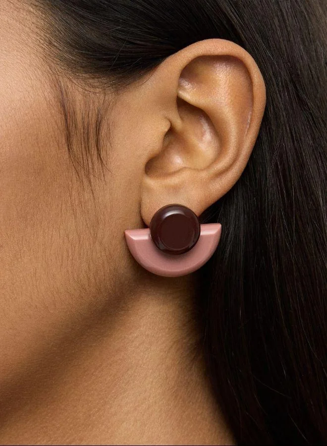 بارفوا أقراط مروحة براتنج متعددة الألوان