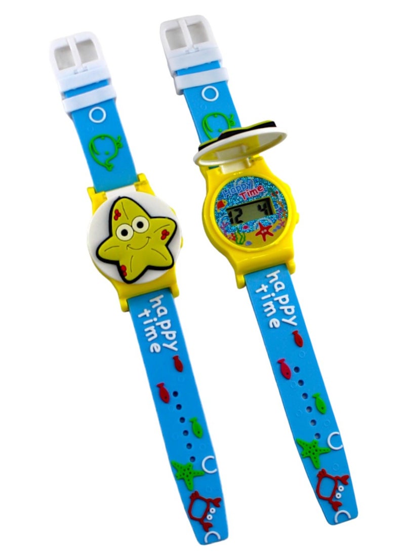Toy Box - 2 in 1 Cartoon character kids watch - Image 1
