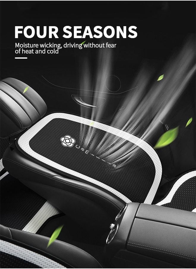 GROIC 1 Pack Universal Front Car Seat Covers, Anti-Slip Luxury Auto Driver Covers Universal Fit Most Cars,SUV,Sedans and Pick-up Trucks, Automotive Summer Cool Protection Vehicle Cushion Cover  - Image 4